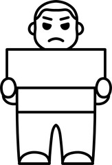 머그샷 남 흑백