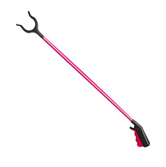 Pink Reach Extender Tool Illustration Isolated on White Background