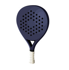 Paddle Tennis Racket Illustration Isolated on White Background