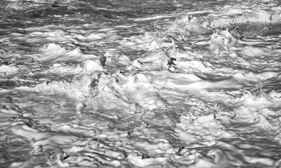 Foaming Sea Surface Beach Matosinhos