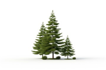 Fototapeta premium Pine tree plant white fir.