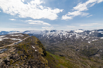 Dalsnibba is Europe’s highest fjord viewpoint with a spectacular road with 11 hairpin turns and a gradient of approx. 10% takes travellers to 1500 metres altitude for unobstructed views of the fjords 