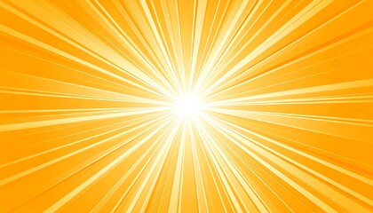 Radiating burst of vibrant orange and yellow