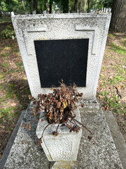 Tombstone in the public cemetery