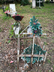 Tombstone in the public cemetery