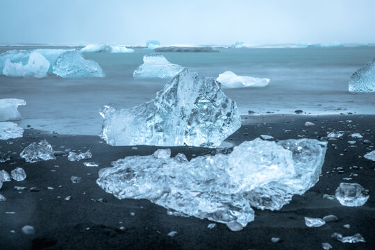 Views from the Diamond Beach in Iceland