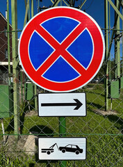Do not stopping traffic sign