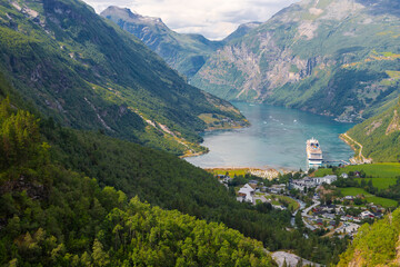 Dalsnibba is Europe&rsquo;s highest fjord viewpoint at 1500 meters of altitude, with spectacular views over Geiranger fjord and the village with the amazing nature of cliffs, water and colourful scenery.