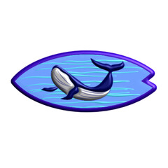 Surfing board illustration