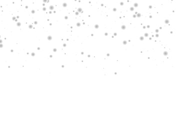 silver glitter round particles confetti. Luxury sparkling glitter dust falling isolated on transparent background. Falling magic glitter confetti, golden dust. Modern Design elements or decoration,
