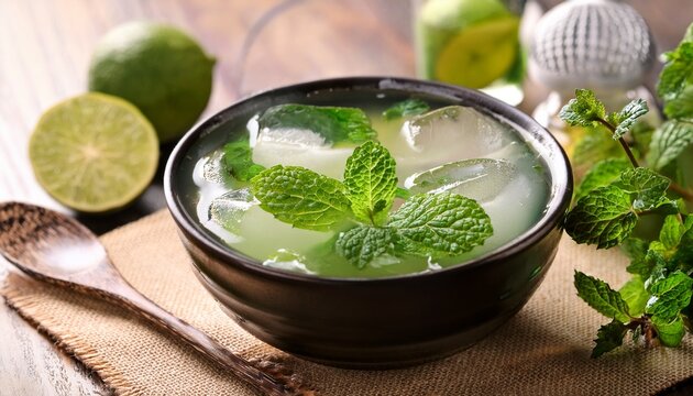 Refreshing Nimbu Pani With Fresh Mint