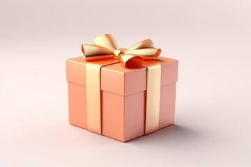 Obraz premium Gift box white background celebration.