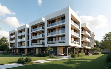 Project of a new building. High quality