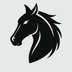 Powerful horse silhouette symbolizing strength, speed, and vision
