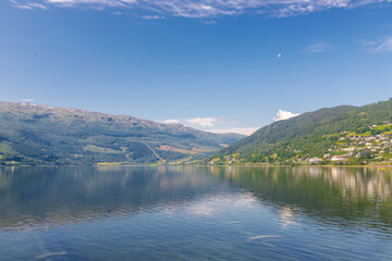 Vangsvatnet is a lake in the municipality of Voss in Vestland county, it is a charming town in the heart of the fjords and well known for its extreme sports and also known as the adrenaline capital  © KimWillems