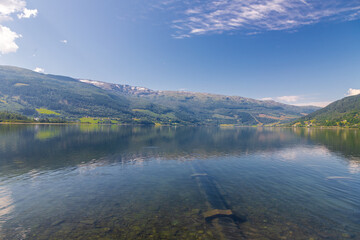 Vangsvatnet is a lake in the municipality of Voss in Vestland county, it is a charming town in the heart of the fjords and well known for its extreme sports and also known as the adrenaline capital  © KimWillems