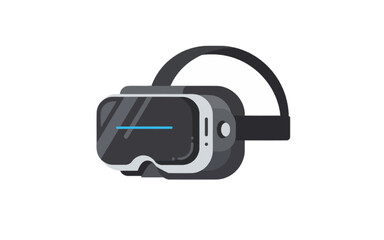 Obraz premium Illustration of a virtual reality headset, showcasing modern technology and immersive experiences.