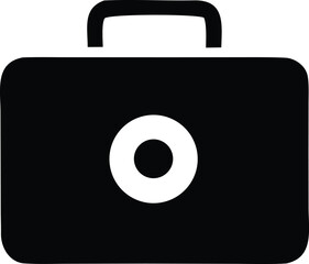 Iconic briefcase symbol for business professional travel and work essentials representing opportunity and achievement in a clean design.