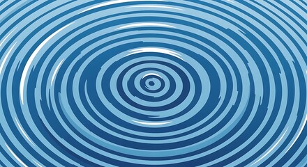 Concentric waves in gradient blues, a mesmerizing ripple effect for backgrounds and designs bringing dynamic visual