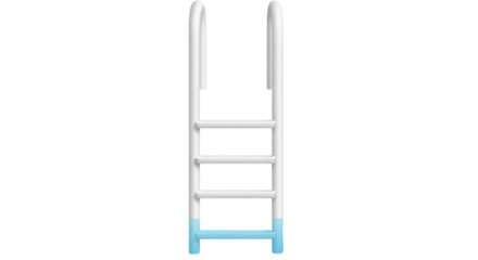 Isolated Swimming Pool Ladder for Safety & Accessibility in Aquatic Recreation Spaces