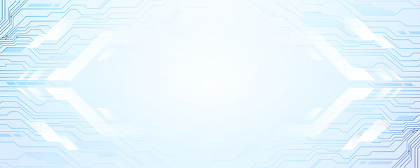 Clean futuristic background with a light blue circuit pattern