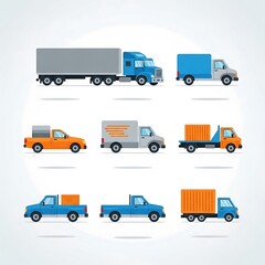 Variety of Commercial Vehicles.