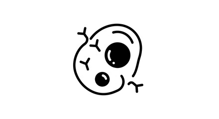 Abstract egg icon illustration