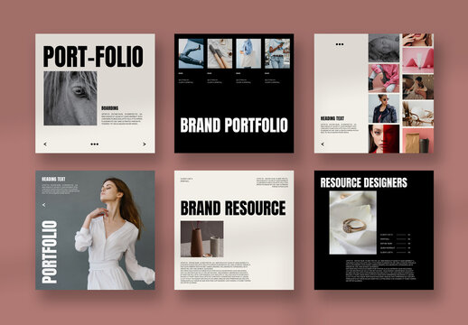 Design Portfolio Social Media Layout