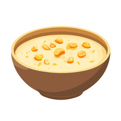Kheer, flat style 2D vector image, isolated on a white background