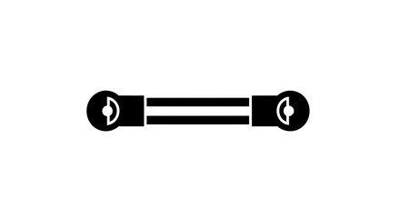 Abstract graphic element isolated