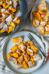 sweet home made german pumpkin pancakes - kaiserschmarrn