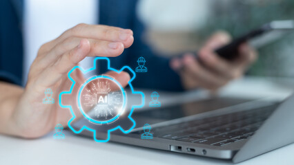 Artificial intelligence technology for workplace safety and occupational health management, digital...