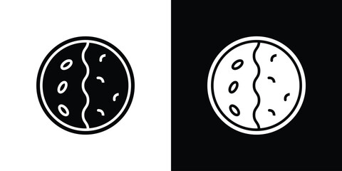Kare raisu icons set. vector icons designed in filled style