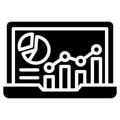 Data Dashboard glyph icon