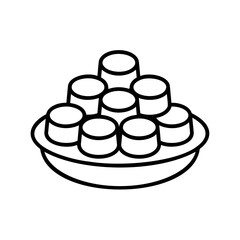 Traditional sweets plate