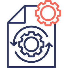 Processing Icon line color icon