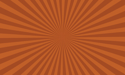 Retro sunburst background in shades of brown and orange.