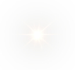 Bright Sunlight Starburst Background Light Flare UV Rays PNG Overlay with Transparent Sunlight Effect