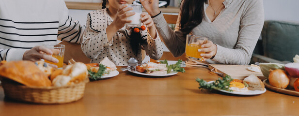 Family spends their free time together