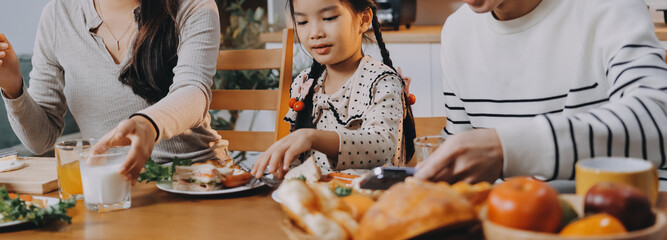 Family spends their free time together