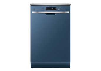Modern Blue Dishwasher: Kitchen Appliance Features & Specs