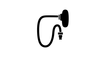 Anesthesia mask symbol isolated