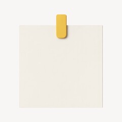 Minimalist yellow clip note