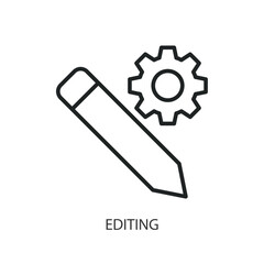 Editing thin line vector icons.