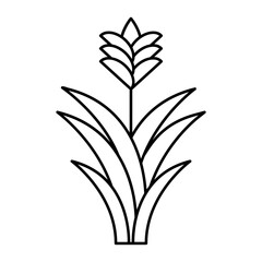 Grass Plant outline icon