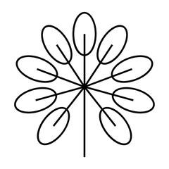 Flower Petal outline icon