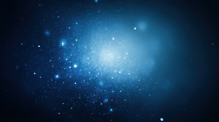 A starry night, a blurred deep cosmic indigo backdrop with elegant