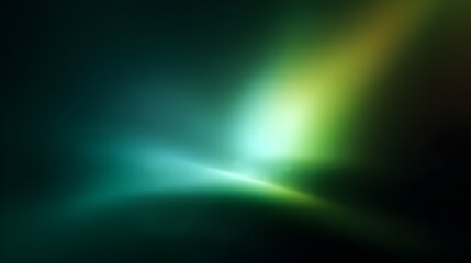 Dark background with a soft, non-contrast glowing green light.
