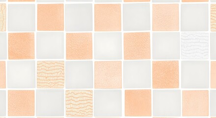 Abstract checkerboard design featuring watercolor-filled squares, suitable for creative layouts and stylish wallpapers.