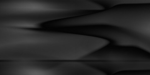 Limbo black background. Abstract dark gradient backdrop. Color wall of studio, room, stand for product display or photo.eps10